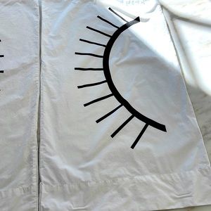 Snooze City king eye lash pillow cases (2) 31” by 18”